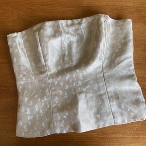 Reformation Cream Crop Top